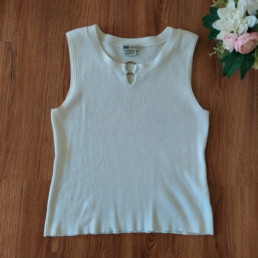Faded Glory woman white blouse. Size XL Cotton Breathable Formal Casual Comfort